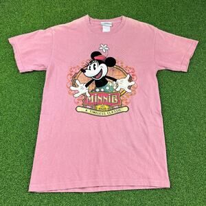 Vintage Walt Disney Dusty Rose Disney Timeless Classic Minnie Mouse T-Shirt Sz S